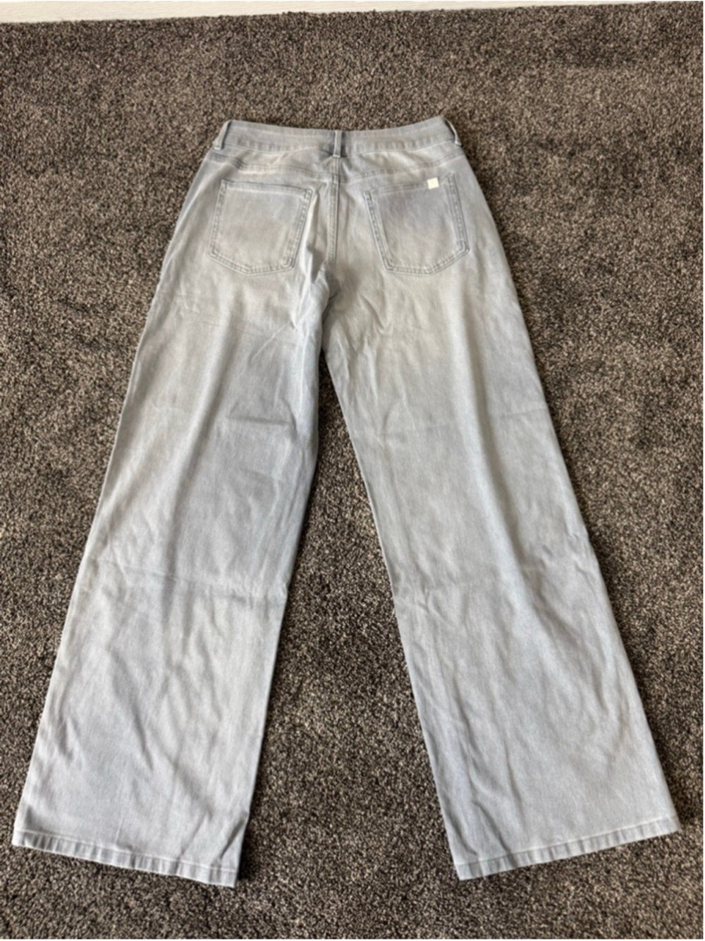 Halara Flex™ Asymmetric Low Rise Baggy Wide Leg Washed Jeans Size Small Long - Picture 13 of 16
